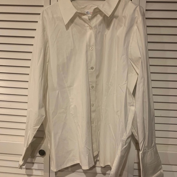 Denim and Company Women’s 2X White Blouse - Picture 1 of 4